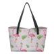 Flamingo Canvas Tote Bags , Twill Canvas Gift Bags Multifunctional Standard Size