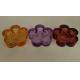 Set  Glass Tea Lights in Flower Shape Tea Light Holder Lantern Tea Light Candles