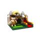 New Commercial Inflatable Stone Age Jumping Bouncy Castle Bed Primitive Man and Bone Theme Bounce House Slide Combo