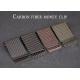 Business Style 70mm*37mm Carbon Fiber Money Clips