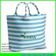 LUDA large straw shopping bag summer beach paper striped straw tote bag