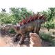 Large Outdoor Animal Statues , Realistic Life Size Dinosaur Lawn Decorations 