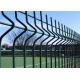 150mm Rectangle Hole 3D Welded Triangle Bends Railway Wire Mesh Fence in garden