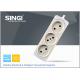 3 Pin plug power usb socket electricical multi outlet power bar with surge protector