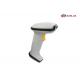 USB Cable Handheld Laser Barcode Scanner White Durable Rugged ABS+PC Case