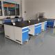 Corrosion Resistant Lab Bench Table Steel Wood Material Waterproof