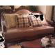 ODM OEM Leather Sofa European Style Furniture Anti Abrasion