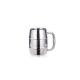 500ml SS beer mug double wall metal with handle mirror surface
