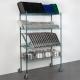 4 Levels Freestanding Drying Rack For Dining Essentials Store Sheet Pans  , Trays Drying Wire Shelving For Kitchen