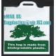 compostable custom printed t-shirt plastic bag with own logo, cornstarch made 100% biodegradable