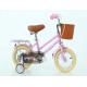 Aluminum Alloy Rim Pink Kids Bicycle For 3-10 Years Old Child