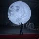 Decoration Used Giant Advertising Inflatable Moon Model With Led Light Large Inflatable Moon Balloon custom balloons