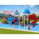 Fashionable Water Park Playground Equipment Stainless Screws Anti - Static For Kids