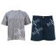 Customized Size Mens Silk Pajama Set , Environmental Mens Pajama Shorts Set
