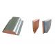 Narrow Side Copper Plated Aluminum Sheet Flat Optional Size Electical Conductivity
