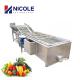 Bubble Fruit Vegetable Cleaning Machine Multifunctional Washer Type Customized