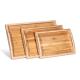 waterproof bamboo tea serving tray melamine tray with handles