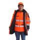 5 In 1 Hi Vis Winter Work Jackets , Winter Safety Jackets Reflective With PU