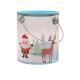100*100mm Round Clear Plastic Paint Bucket Pail With Metal Lid And Handle