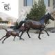 BLVE Bronze Horse Statues Brass Copper Pony Sculpture Metal Life Size Modern Art Garden Decoration