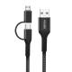 10000 Times Nylon Braided USB Cable OD 3.5mm USB Sync Cable