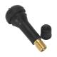 Black Rubber Car Tyre Valve Caps 5 Cm Effective Length Easy Installation