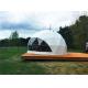 Resort Glamping Dome Tent Eco Friendly Custom Size House Camp White Transparent Cover