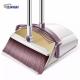 Windproof Standing Broom And Dustpan Set Stainless Steel And PP Material