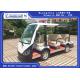 Resort Electric Utility Golf Cart , 8 Seater Electric Car With 2 Front Turn Signals