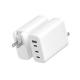 Wholesale 100W Type C 4In1 Qc Pd Travel Charging Adapter 60W High Power 3.0 USB Charger for Tablet Mobile Laptop OTP OVP