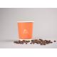 Custom Printed Insulated Paper Cups Takeaway 8 Ounce Paper Coffee Cups