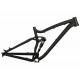 Aluminum AM Full Suspension Bike Frame 27.5 Inch Lightweight Black Color