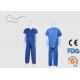 Single Use Scrub Suit Uniform , PP Breathable Plastic Isolation Gowns
