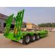 3 Axle 60 Ton Lowbed Semi Trailer Equipment Lowbed Truck Trailer