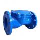 Support DN200 BS AWWA Ductile Iron Cast Steel Silence Rubber Plate Swing Check Valve