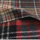 58 Inch Red Plaid Tweed Fabric 800gsm Wool Tweed Upholstery Fabric