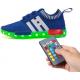 Mesh Tenis Trainer Remote Control LED Shoes Full Size Low Top Flyknit For Kids