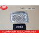 1000ml Volume Aluminium Foil Container A032 Food Grade Material Environmental