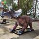 Outdoor Playground Fiberglass Animatronic Dinosaur Triceratops Water Repellent