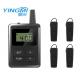 Black Color Factory Reception Wireless Audio Guide System , Durable Audio Tour Guide Device