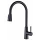 Brushed Nickel Pull Down Kitchen Faucet Sus304 CUPC Brained Hose 2077H