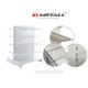 Plain Back Panel Double Sided Gondola Shelving For Supermarket / Grocery Store