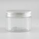 Cylinder 150ml PET Transparent Plastic Cosmetic Cream Jar Packaging