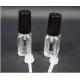 4ml Square Glass Bottle for Nail Polish with black cap and brush