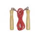 PVC rope solid wooden handle skipping rope-jump exercise accessories