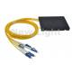 FTTH ABS Fiber Optic Splitter / 1x4 PLC Splitter Single Mode With LC UPC Connector