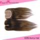 4*4 Middle Parting Brazilian Virgin Human Hair Lace Closure,,Unprocessed Color,8-24