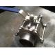 Butt Welding 3 Piece Stainless Steel Ball Valve WCB / CF8 / CF8M BW PAD ISO 5211
