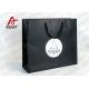 Matt Black Branded Personalised Paper Carrier Bags For Party Nylon Rope