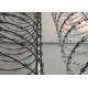 Stainless Steel Security Anti Climb Blade Barbed Prison concertina razor wire
